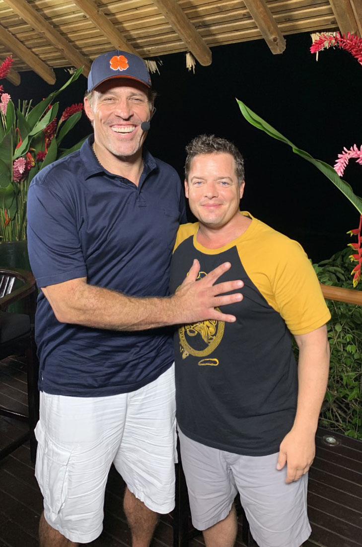 Josh Bezoni and Tony Robbins